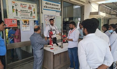 जिला अस्पताल ने किया फायर मॉक ड्रिल का आयोजन