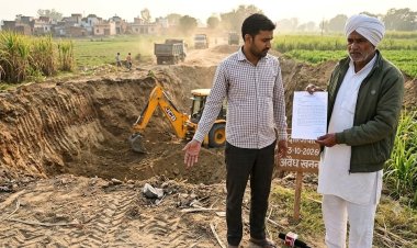 तीन फीट की अनुमति, छह फीट तक खोद डाली मिट्टी