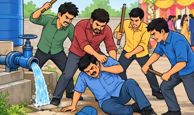 पानी नहीं पहुंचने पर नलकूप ऑपरेटर की डंडों से पिटाई, चार पर आरोप