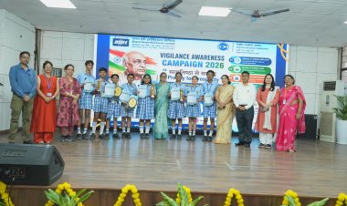 विश्व भारती स्कूल ने किया सतर्कता जागरूकता सप्ताह का आयोजन