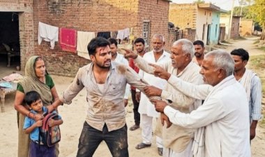 बेटे को लेने पहुंचे पिता से ससुरालियों ने की मारपीट