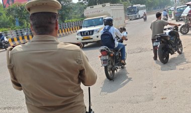 यातायात पुलिस ने 4860 वाहनों के काटे चालान और 9 सीज