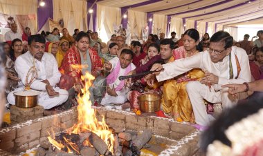 श्रीमद्भागवत कथा का हवन पूजन के साथ हुआ समापन