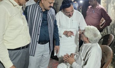 खेकड़ा अग्निकांड: रालोद नेताओं ने पीड़ित परिवार को बंधाया ढांढस