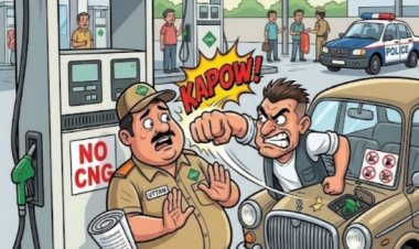 सीएनजी भरवाने के विवाद में कर्मी से मारपीट, जान से मारने की धमकी