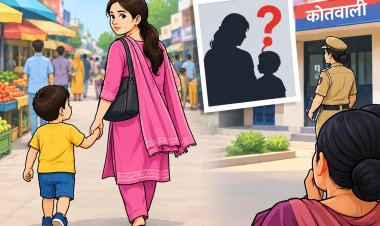 तीन साल के बेटे के साथ बाजार जाने निकली विवाहिता लापता