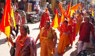 विश्व हिन्दू परिषद ने खेकड़ा में निकाली दुर्गा शक्ति यात्रा