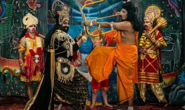 राम के अग्निबाण से हुआ रावण का अंत, जयकारों से गूंजा पंडाल