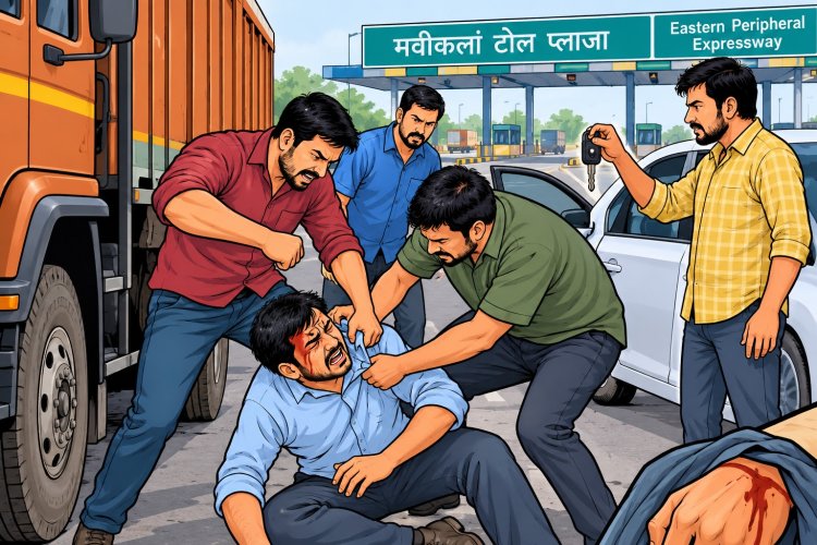 माल ढुलाई के 15 हजार रुपये मांगने पर ट्रक चालक को पीटा