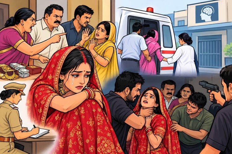दहेज उत्पीड़न का विरोध करने पर विवाहिता को मानसिक अस्पताल में कराया भर्ती
