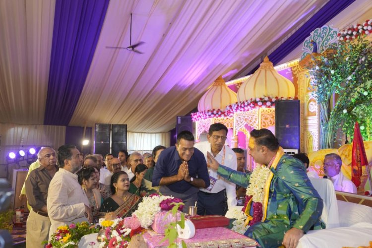 गोवर्धन पूजा और छप्पन भोज बने श्रीमद्भागवत कथा का मुख्य आकर्षण