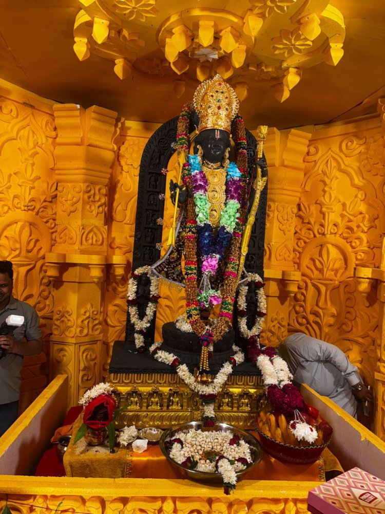 ग्रेटर नोएडा वेस्ट में गणेश पूजन के साथ रामलीला का शुभारंभ